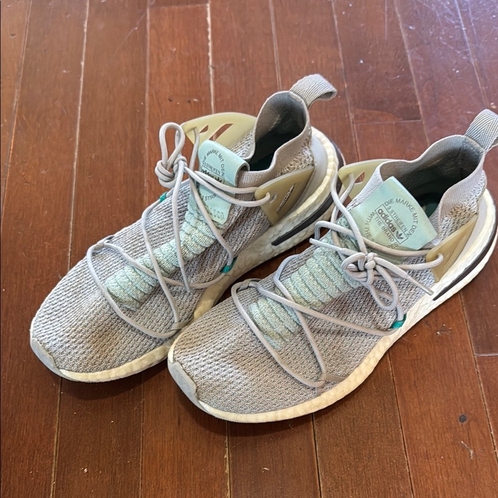 Adidas Blue and Gray Athletic Shoes